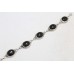 Women's Bracelet 925 Sterling Silver Natural black onyx Stones P 524